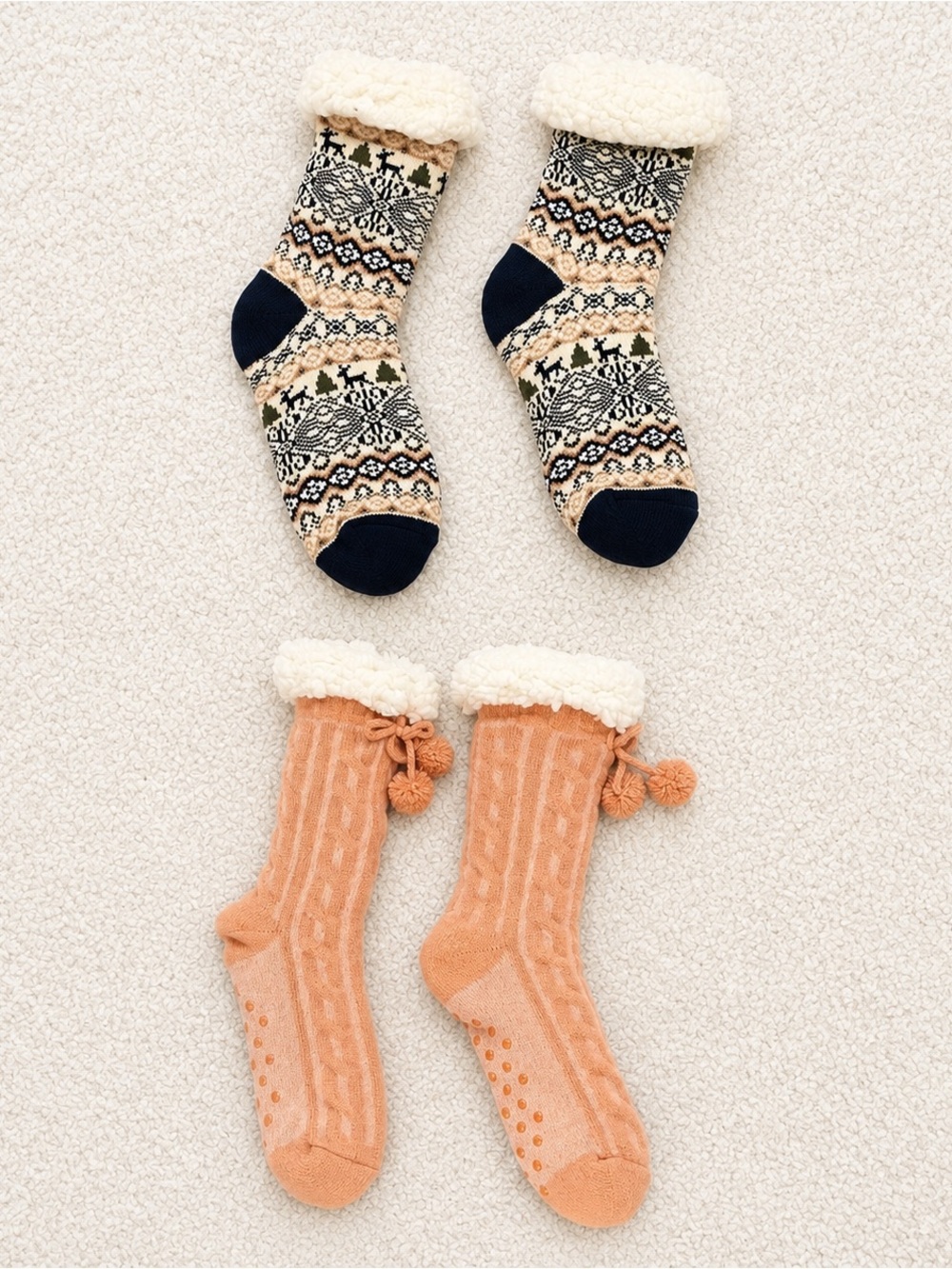 NWOT!! Cozy Patterned and Cable Knit Socks Set